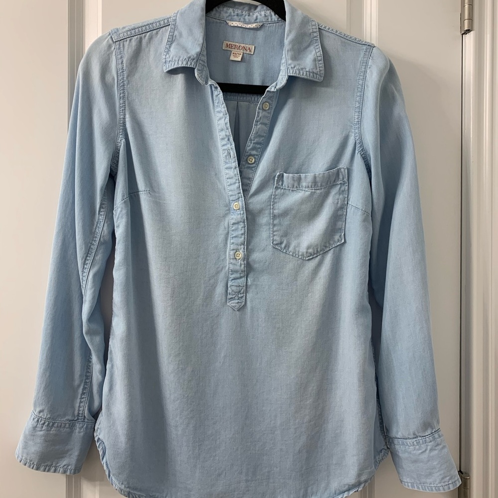 Chambray Pullover